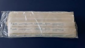 Falcon 357501 Ansaugpipette 5 mL ohne Graduierung