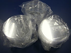 Petrischalen mit Netzraster und Deckel 150 mm Kunststoff